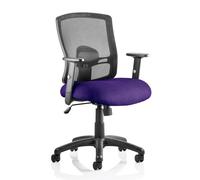 portland task black back office chair with tansy purple seat