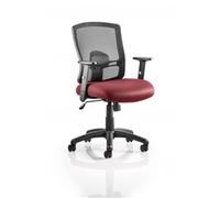 Portland Task Operator Chair Chilli Colour Seat With Arms R