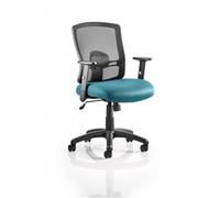 Portland Task Operator Chair Kingfisher Colour Seat With Ar