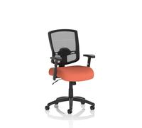 Portland Task Operator Chair Mesh Back With Height Adjustable Arms Bespoke Colour Seat Quest Crab