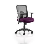 Portland Task Operator Bespoke Colour Airmesh Seat Tansy Purple