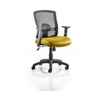 Portland Task Operator Chair Sunset Colour Seat With Arms R