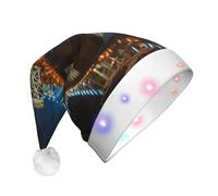 Portland Unisex Adult LED Print Christmas Hat for New Year Holiday Party