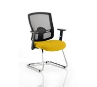 Portland Visitor Chair Cantilever Sunset Colour Seat With A