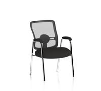 Portland Visitor (Straight Leg) Black Fabric Black Mesh Back With Arms