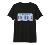 Portlandia Portland Oregon OR Hipster License Plate Premium T-Shirt