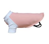 Portman & Pooch Contrast Ail Raglan Dog Top Pink/white (Xl)