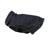 Portman & Pooch Plain Denim Dog Jacket Black (Xs)