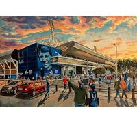 Portman Road Stadium Art Print, Ipswich Town FC, A4 29.7 x 21 cm, UV-Stable Giclee Print on 260gsm Paper, Unframed
