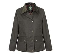 Portmann Ladies Belmont Wax Jacket (18 (2XL), Olive)
