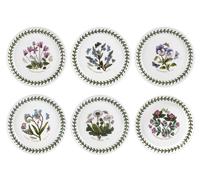 Portmeirion Botanic Garden Bread Plates Mixed Designs Set of 6