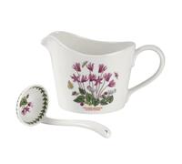 Portmeirion Botanic Garden Cyclamen Sauce/Gravy jug & mini ladle