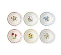 Portmeirion Botanic Garden Meadow Set Of 6 Oatmeal/Cereal Bowls -Assorted Designs