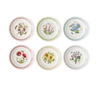 Portmeirion Botanic Garden Meadow Set Of 6 Side Plates -Assorted Designs