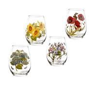 Portmeirion Botanic Garden Stemless Wine Glass - 19 Oz, Set of 4