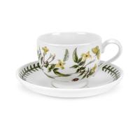Portmeirion Botanic Garden - Teacup & Saucer Traditional Shape - Yellow Jasmine