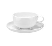 Portmeirion Choices White - 9fl oz Teacup and Saucer Set of 2