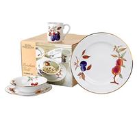 Portmeirion Evesham Gold Dinner Set, Multi-Colour, 16-Piece