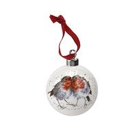 Portmeirion Home & Gifts Bauble, Ceramic, Multi-Coloured, 2.6"