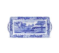 Portmeirion Home & Gifts Blue Italian 33 cm Porcelain Sandwich Tray, Blue and White