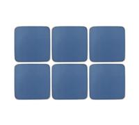 Portmeirion Home & Gifts Harbour Blue Coasters Set of 6, 10.5cm x 10.5cm / 4" x 4"