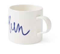 Portmeirion Home & Gifts Merion Blue and White Mug Mum, Dad, Mr or Mrs (Mum)