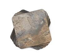 Portmeirion Home & Gifts Pimpernel Earth Slate Coasters, Set of 6, Multi Coloured,10.5 x 10.5