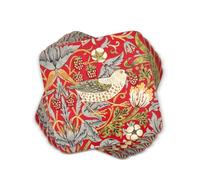 Portmeirion Home & Gifts Pimpernel Strawberry Thief Red Coasters, Set of 6, 10.5 x 10.5 x 0.58 cm