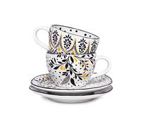 Portmeirion Home & Gifts Sara Miller London Artisanne Noir 75ml Expresso Cups Set of 2