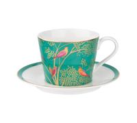 Portmeirion Home & Gifts SMCG78924-XG Sara Miller for Portmeirion Chelsea Cup and Saucer, Ceramic Green, 230 x 185 x 95 cm,8 fl oz.
