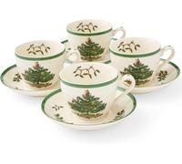 Portmeirion Home & Gifts Spode Tea Cup and Saucer, Ceramic, Multi-Colour, Set o