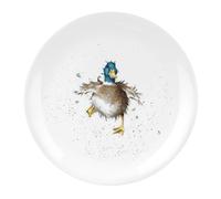 Portmeirion Home & Gifts Wrendale Coupe Plate-Waddle and a Quack (Duck), Bone China, Multi Coloured, 20.7 x 20.7 x 1 cm