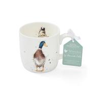 Portmeirion Home & Gifts Wrendale Designs by Royal Worcester Duck Guard Mug, Bone China, Multi-Colour MMKC5629-XSM, 11 fluid ounces