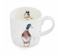 Portmeirion Home & Gifts Wrendale Designs by Royal Worcester Duck Guard Mug, Bone China, Multi-Colour MMKC5629-XSM, 11 fluid ounces
