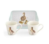 Wrendale Ducks Mug & Tray Set White