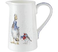 Portmeirion Home & Gifts Wrendale Jug (Duck & Robin), Bone China, 14.5 x 9.5 x 15 cm