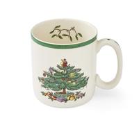 Portmeirion Home & Gifts XT5110-X Spode Christmas Tree Mug, Ceramic, Multi-Colour, Set of 4 , 8 x 11 x 8 cm