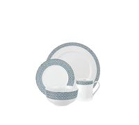 Portmeirion Home Mallorca 16 Piece Set Boxed Set, Blue, White