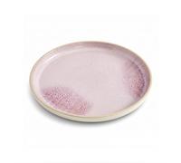 Portmeirion Minerals Salad Plate - Rose Quartz, Modern Curved Design | Ideal for salads, appetizers, desserts & side dishes, artisan-crafted with gentle curves, stoneware construction, 8.5-inch