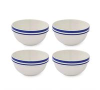 Portmeirion Potters Stripe Set of 4 12.5cm Stacking Bowls Blue