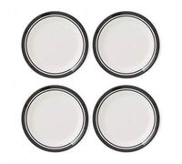 Potter's Stripe Set of 4 Side Plates, Black