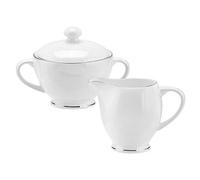 Portmeirion Royal Worcester Serendipity Platinum Sugar and Cream Set