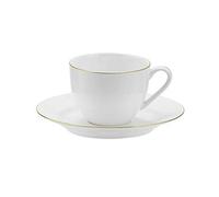 Portmeirion Royal Worcester Serendipity Teacup/Saucer, 220ml - Set of 4