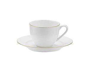 Portmeirion Royal Worcester Serendipity Teacup/Saucer, 220ml - Set of 4