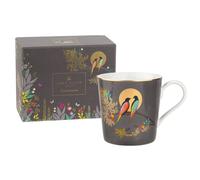 Portmeirion Sara Miller Chelsea Collection Dark Grey Birds Moon Mug 300ml Gift