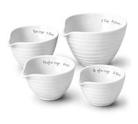 Portmeirion Sophie Conran 4 Elegant Porcelain Baking Measuring Cups in Gift Box