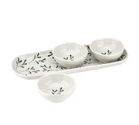 Portmeirion Sophie Conran Garland 3 Bowl and Tray Set (Amor, Mistletoe)
