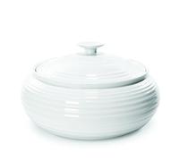 Portmeirion Sophie Conran Low Casserole, Porcelain, White, 28 x 28 x 16.3 cm