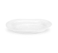 Portmeirion Sophie Conran Oval Plate, Porcelain, White, 30 x 39 x 5.6 cm
