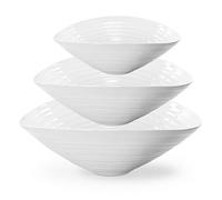Portmeirion Sophie Conran Salad Bowl Set, White, Set of 3